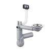 Syfon do zlewozmywaka stalowego 1-komorowego - Space-Saver